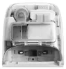 A transparent view of a robot vacuum cleaner's internal components. Anteprima dell’immagine prodotto