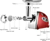 2800W Elektrischer Fleischwolf, 3in1 Multi Produktbild-Vorschau 5