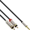 InLine® Slim Audio Kabel 3,5mm Klinke auf 2x Cinch, 2m Produktbild-Vorschau 1
