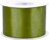50mm breites, 25m langes, einseitig glänzendes khaki - grünes Satinband auf Rolle. Perfekt für Bastelprojekte und Geschenkverpackungen Produktbild-Vorschau