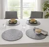4er Set Platzmatte aus Filz, grau, rund, Ø 35 cm, Tischset, Produktbild-Vorschau 5