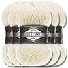Alize 5x 100g Superlana Midi Wolle, Uni, Häkeln, Stricken Produktbild-Vorschau 1