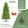 A comparison of two Christmas trees, one with features highlighted, and a Santa Claus figure. Voir les images du produit