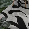 Tapis design avec découpe des contours Moderne Gris Noir Voir les images du produit 3