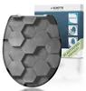 SCHÜTTE WC Sitz GREY HEXAGONS, Duroplast Toilettensitz mit Produktbild-Vorschau 1