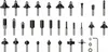 Set of 30 mixed cutters with 8 mm shank diameter BOSCH - Productafbeelding-voorbeeld 9