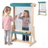 COSTWAY, stół dla dzieci, dziecięca sztaluga z tablicą do Podgląd zdjęcia produktu 1
