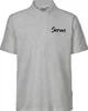 Huuraa Herren Polo Shirt Servus Schriftzug L Sport Grey Bio Produktbild-Vorschau 1