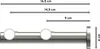 Interdeco Gardinenstange / Vorhangstange Edelstahl, Typ Produktbild-Vorschau 2