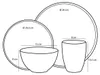 Mica Decorations Tabo Keramikset 16-teilig für den Alltag - Produktbild-Vorschau 2