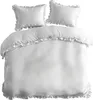 Deco4Home Bettwäsche mit Rüschen | 160x200 | Weiß Produktbild-Vorschau 6