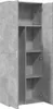 Highboard Betongrau 70x35x180 cm Holzwerkstoff Produktbild-Vorschau 6