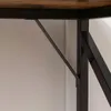 Biurko komputerowe rustykalne do pracy metalowa rama Podgląd zdjęcia produktu 4