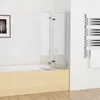 100 x 140 cm Badewannen 3-teilig Faltwand Aufsatz 180° Produktbild-Vorschau 1