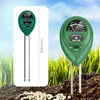 A soil meter is shown in use in soil with grass and sky in the background. A smaller inset image shows the meter with a size indicator. Podgląd zdjęcia produktu