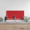 DEQORI Küchenrückwand Glas 80x40 cm 'Rot' Spritzschutz Bad Produktbild-Vorschau 4
