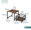 Support pour mini-réfrigérateur Relaxdays, avec panier Voir les images du produit 4