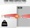 Comparison of two acrylic panels, one is 12mm thick and the other is 10mm thick. Anteprima dell’immagine prodotto