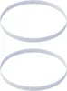 Two white elastic bands are shown against a white background. Produktbild-Vorschau