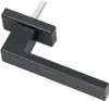 A dark gray window handle with a metal spindle, isolated on a white background. Náhľad obrázku produktu
