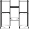 vidaXL Stojan na květiny 83x25x80 cm Černá litina Náhled obrázku produktu 3