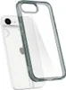 A clear phone case is shown next to a clear phone. Voir les images du produit