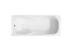 A top-down view of a white bathtub on a white background. Produktbild-Vorschau