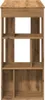 A front view of a wooden bookshelf. Náhled obrázku produktu