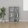 vidaXL Bücherregal/Sideboard Betongrau 66x30x98 cm Produktbild-Vorschau 2