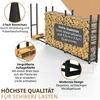 Kaminholzregal außen Metall verzinkt 335 x 25 x 115 cm Produktbild-Vorschau 6