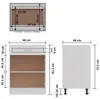 vidaXL Zásuvková skříňka Lyon bílá 60x46x81,5 cm Materiál Náhled obrázku produktu 7