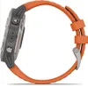 Garmin Fenix 6 Saphir Titan Grau mit orangenem Armband Produktbild-Vorschau 3