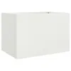 Pflanzkübel Weiß 62x40x39 cm Stahl Produktbild-Vorschau 1