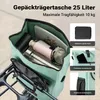 Wiltec torba na bagażnik miętowa zieleń, plecak rowerowy 25 Podgląd zdjęcia produktu 6