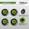 4x Sackkarrenrad PolyurethanRad 260x85 mm 3.00-4 75 mm Produktbild-Vorschau 2