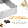 Verstellbarer Mousse-Ring aus Edelstahl – rechteckiger Produktbild-Vorschau 3
