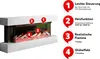 MIRJAN24 Kommode Kioto mit kamin, Realistische LED-Flamme Produktbild-Vorschau 3