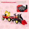 Trattore a pedali COSTWAY, trattore per bambini con Anteprima dell’immagine prodotto 2