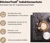 KitchenYeah© Herdabdeckplatte Milch - Kaffeebohnen - Küche Produktbild-Vorschau 6