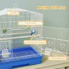 PawHut Vogelvoliere Vogelkäfig Stahlvoliere mit Ständer Produktbild-Vorschau 6