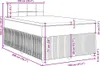 vidaXL Boxspringbett mit Matratze Blau 120x200 cm Samt Produktbild-Vorschau 8