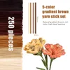 250 Chenille-Pfeifenreiniger, 30 cm, 5 Brauntöne, Basteldraht Productafbeelding-voorbeeld