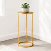 DanDiBo Blumenhocker Metall Gold Rund 70 cm Blumenständer Produktbild-Vorschau 1