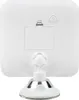 The back of a white cosmetic mirror with a suction cup mount. Produktbild-Vorschau