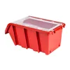 A red plastic storage box with a clear lid is shown against a white background. Anteprima dell’immagine prodotto