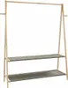 vidaXL Věšák na oděvy s policemi 132x45,5x150,5 cm Náhled obrázku produktu 5