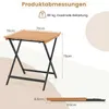 COSTWAY Gartentisch Klappbar Holz, Holztisch Wetterfest, Produktbild-Vorschau 3