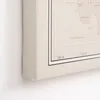 Hochwertige Canvas Weltkarte mit Kork-Pinnwand - 70x50 cm - Produktbild-Vorschau 3