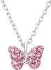 Kette Mädchen Schmetterling: Kinderkette Silber 925 Rosa Produktbild-Vorschau 1