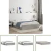 The Living Store Bettgestell mit Schubladen Grau Sonoma Produktbild-Vorschau 1